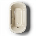 Banheira oval em cerâmica marfim 150 x 75 x 45cm para banheiro